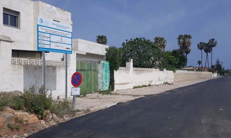 
La Diputación de Alicante subvenciona el asfaltado de varias calles del término municipal