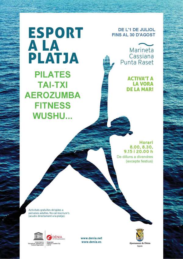  El programa de actividades deportivas gratuitas “Deporte en la playa” empieza el 1 de julio