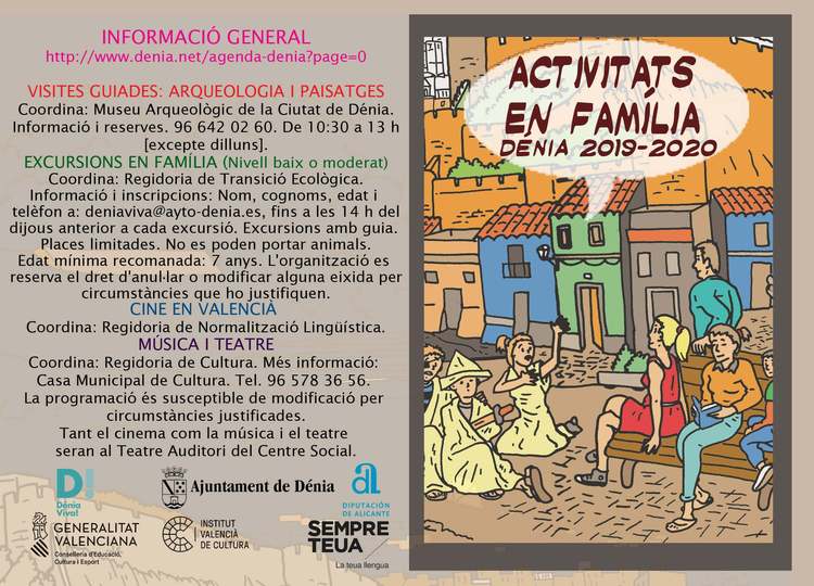  Las concejalías de Cultura, Transición Ecológica y Normalización Lingüística presentan una nueva edición de ‘Activitats en família’ 