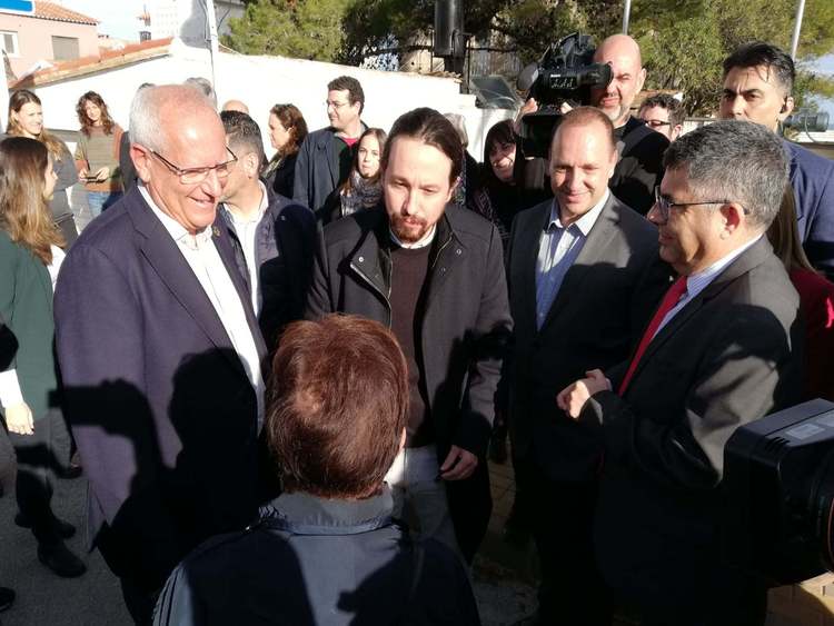  

El vicepresident segon del Govern, Pablo Iglesias, visita Dénia després del temporal