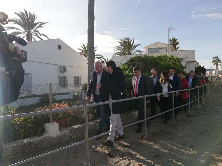  

El vicepresident segon del Govern, Pablo Iglesias, visita Dénia després del temporal