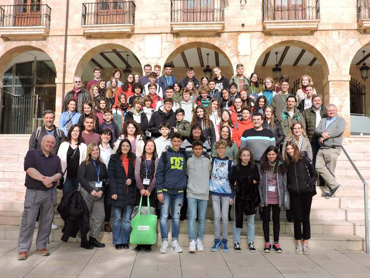 Recepció als socis europeus del col·legi Paidos en  el projecte Erasmus+ Lost in Space