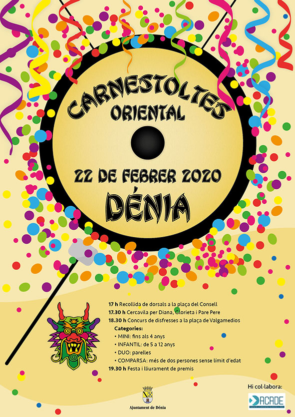 El sábado 22 de febrero, Carnaval en Dénia