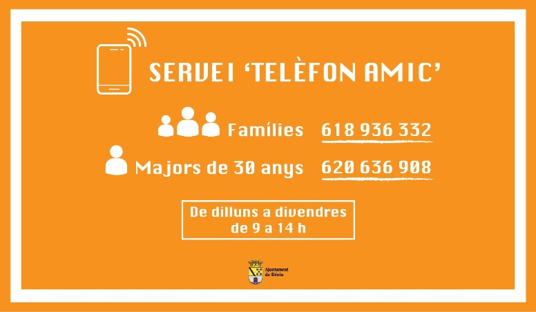 Servicios Sociales ofrece un servicio telefónico de apoyo psicológico a la ciudadanía