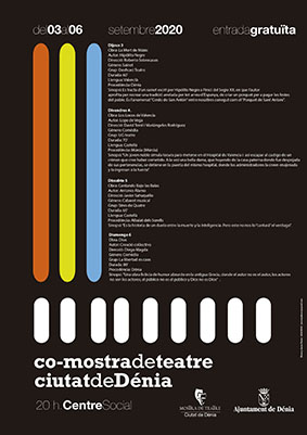 La Mostra de Teatre "Ciutat de Dénia" se celebrará del 3 al 6 de septiembre con un...