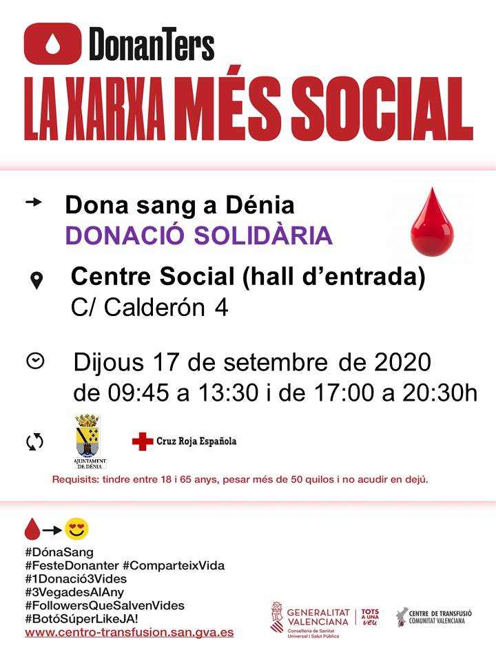 Jornada de donación solidaria en el Centro Social de Dénia
