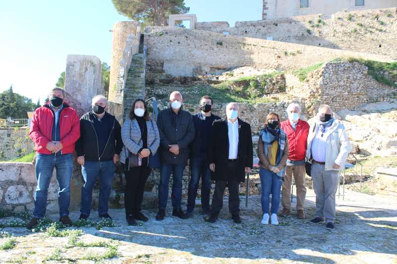 La restauració del Verger Alt i el baluard oriental del castell de Dénia posa en valor les a...