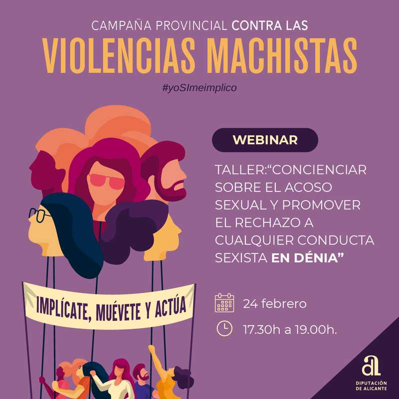 Dénia participa en la campaña contra las violencias machistas #yoSImeimplico de la Diputació...
