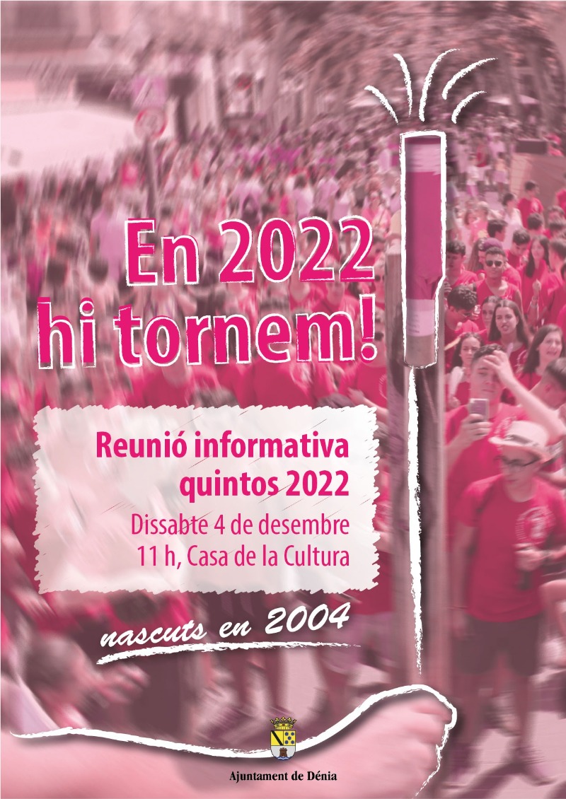  Fiestas convoca una reunión informativa para los quintos 2022 