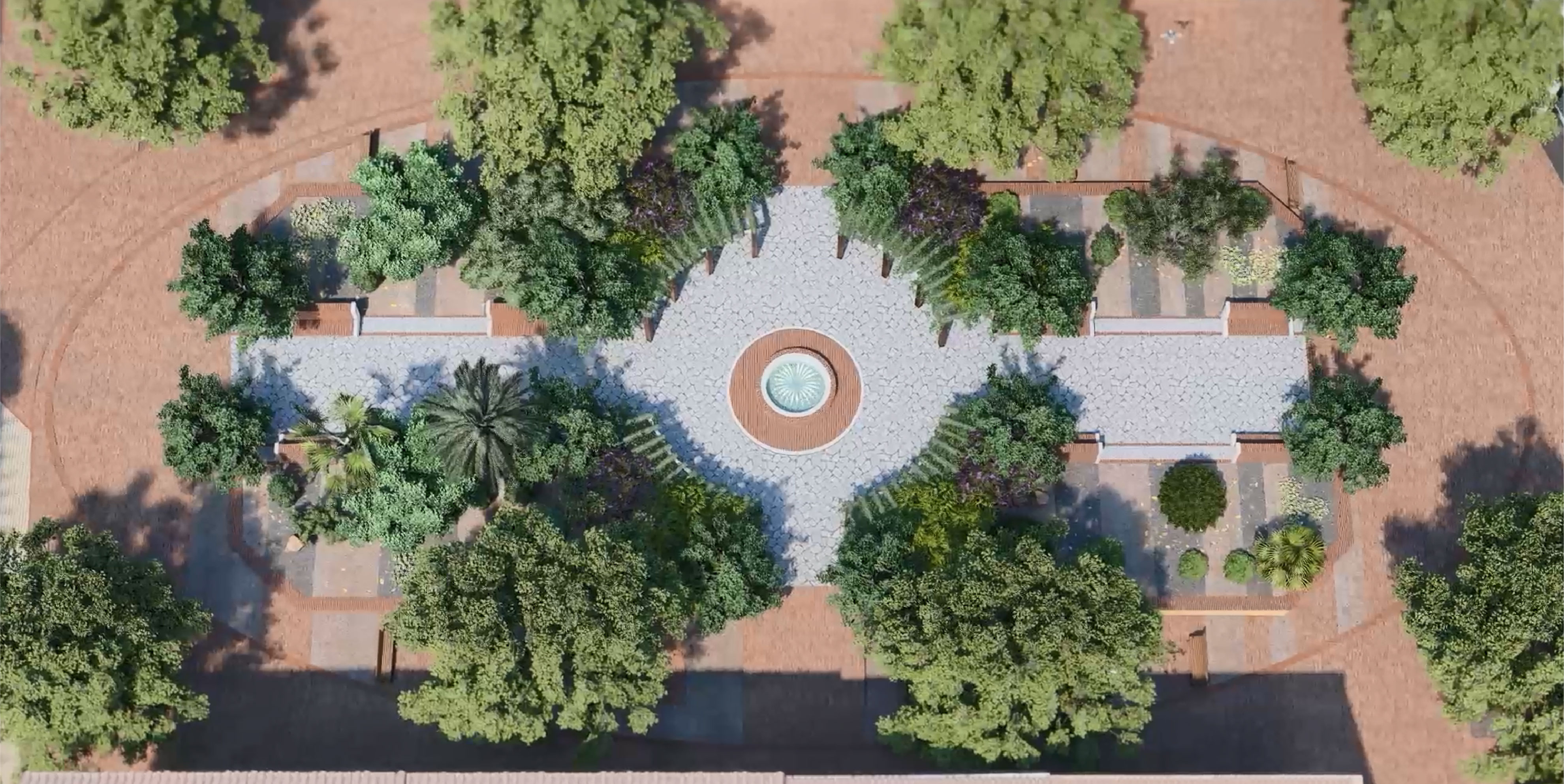 La nueva imagen de la Glorieta: plataforma única, mayor vegetación y conservación de los ele...