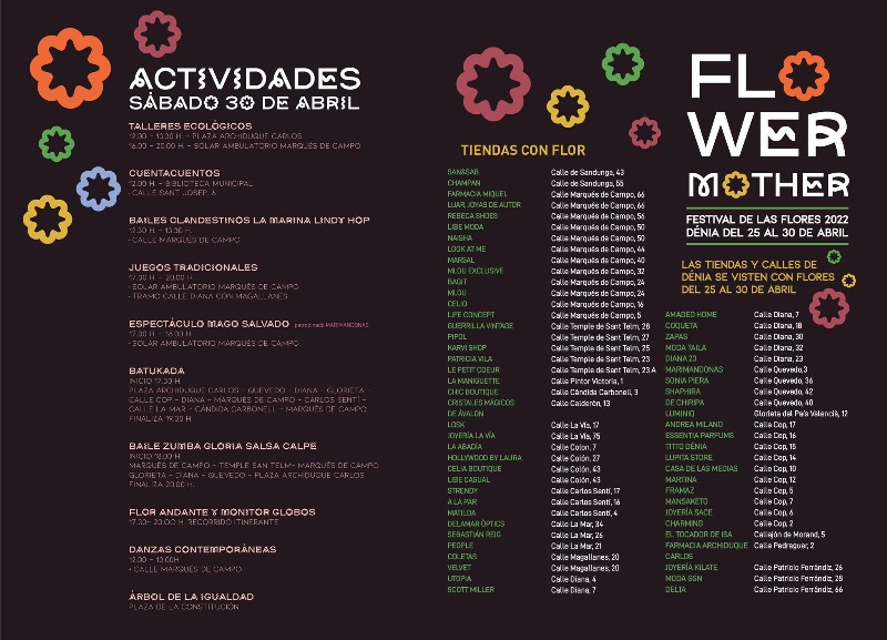 Dénia celebra la última semana de abril un festival de las flores para incentivar las compra...