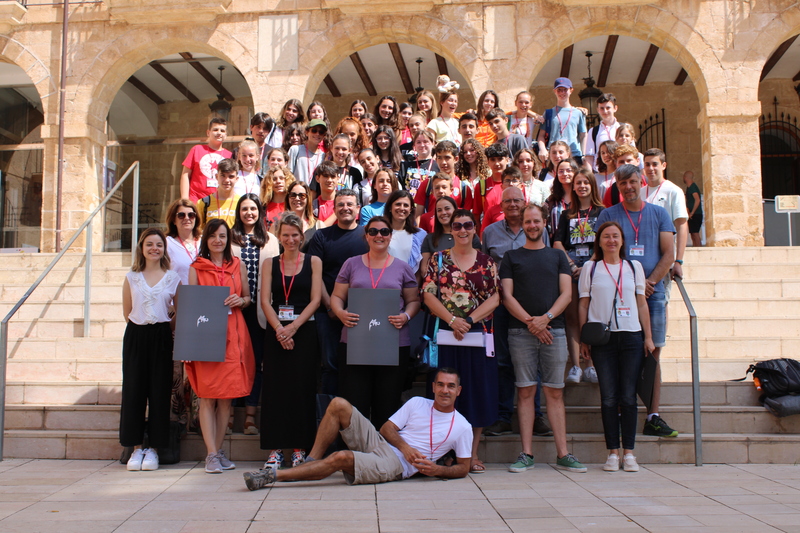 Los socios del colegio Paidos de Dénia en el proyecto Erasmus+ visitan el ayuntamiento