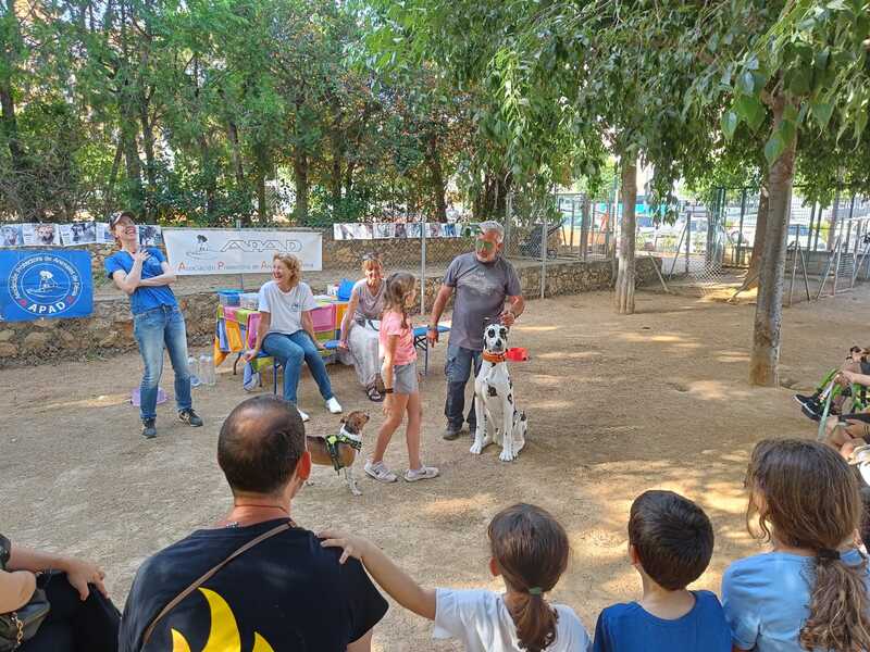  
La campaña para la infancia y adolescencia “¡A merendar en el parque!” se estrena con un taller de la protectora de animales APAD en Torrecremada 