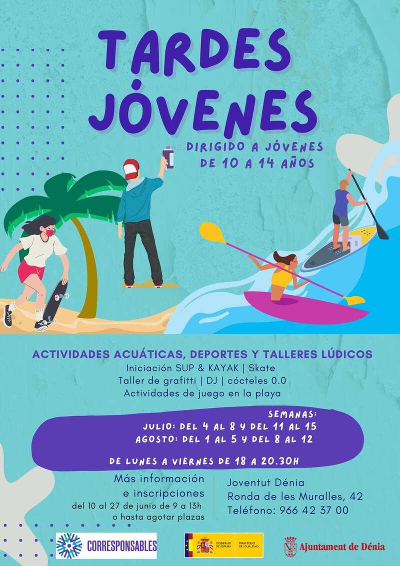 Bienestar Social organiza actividades de ocio para chicos y chicas de 10 a 14 años durante l...