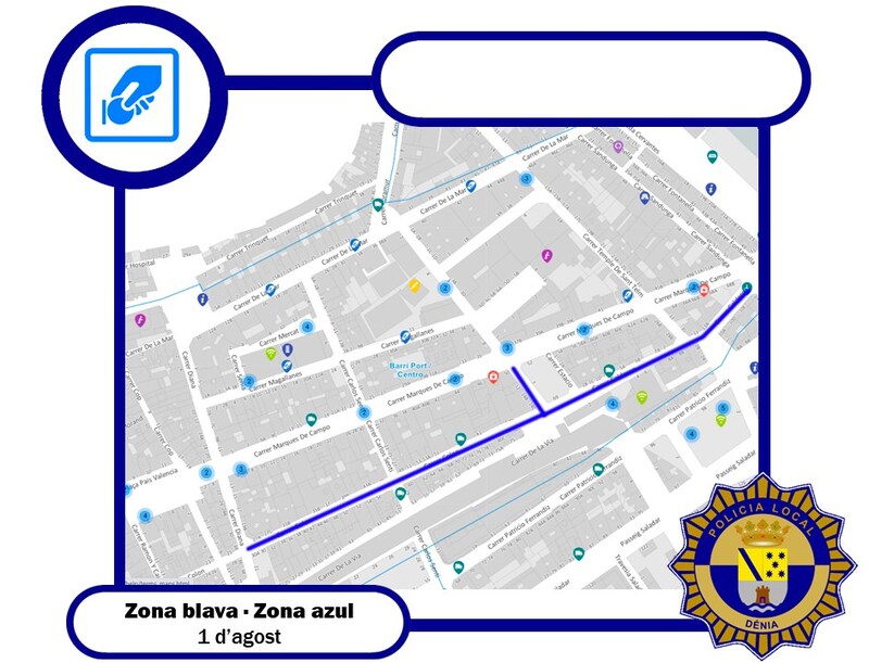 El ayuntamiento activa la zona azul en tres calles del centro para dinamizar el aparcamiento