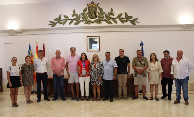 Dénia homenajea a Fiamma Benitez, jugadora de la selección española de fútbol sub-20 campeon...