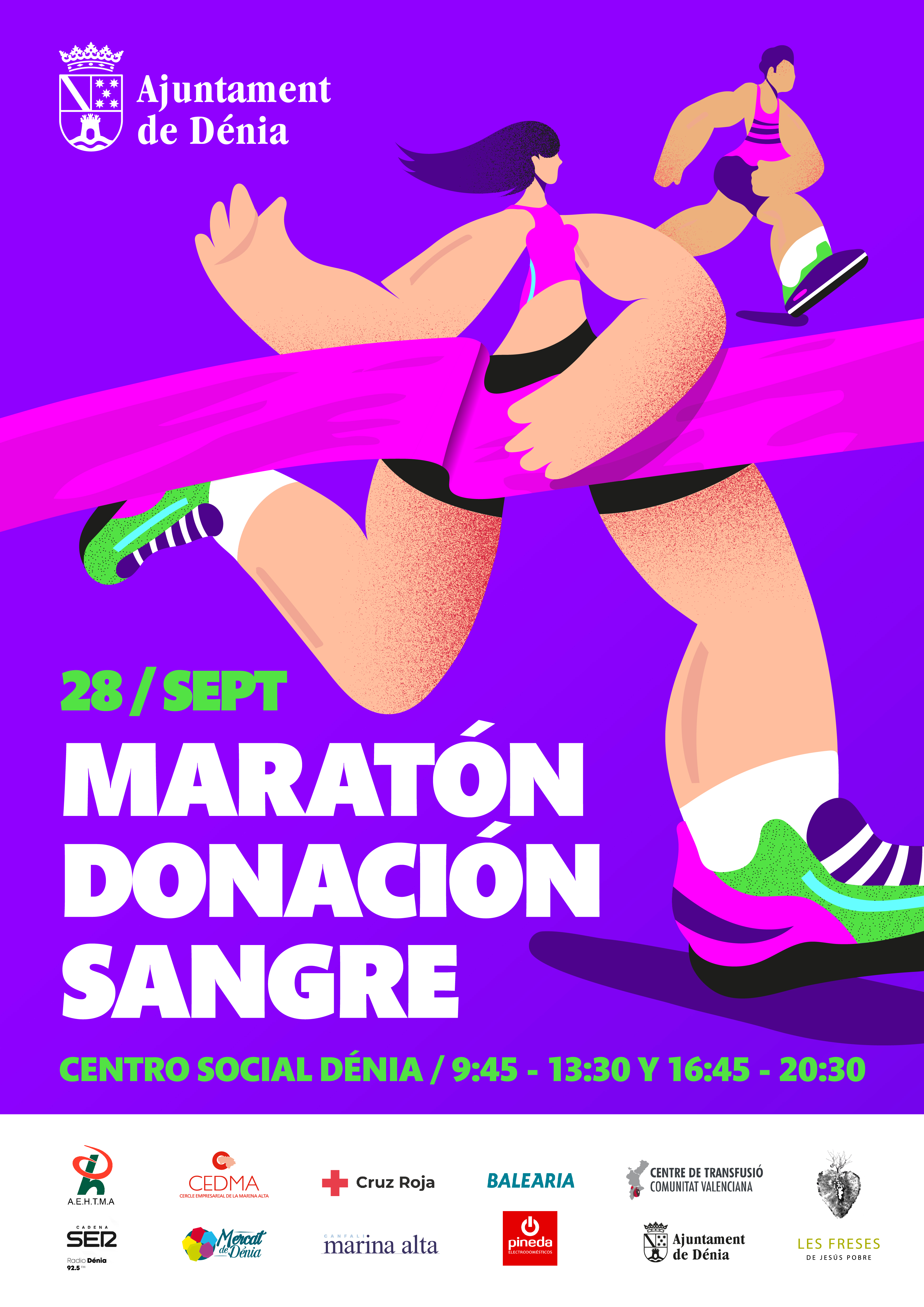 El Maratón de donación de sangre vuelve a Dénia el 28 de septiembre