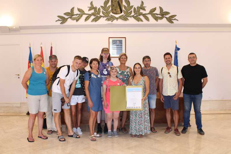 Recepció a alumnat i professorat d'un centre eslové que participa en un programa Erasmus...