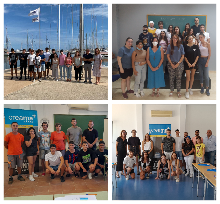  Grupo de alumnos de los PFQB con la regidora de Creama, Sandra Gertrúdix 