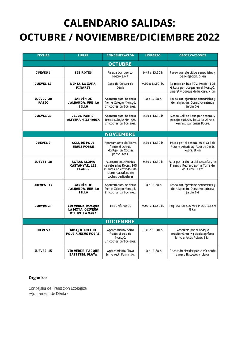 Transició Ecològica organitza una nova edició del programa de caminades saludables “Respira ...