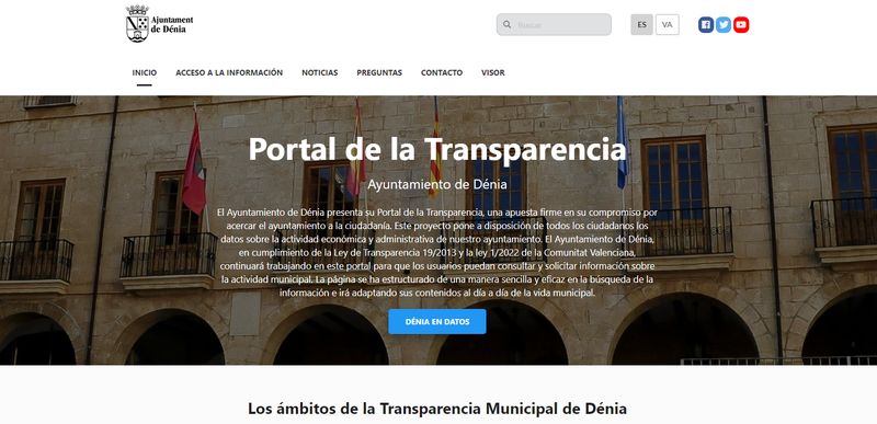 Portal de transparencia del Ajuntament de Dénia