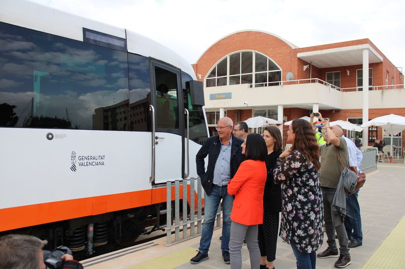 Les proves ferroviàries a l’estació de Dénia apropen la reobertura de la Línia 9 del TRAM d’...