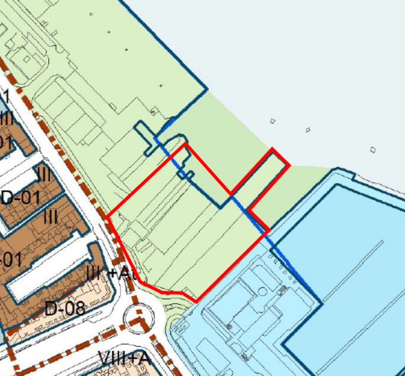 Plano del terreno pedido a Puertos para la zona de actividades náuticas 