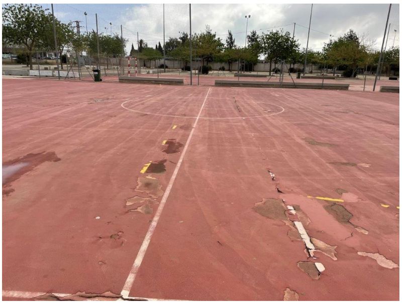 Empiezan las obras de mejora en las pistas deportivas de Madrigueres