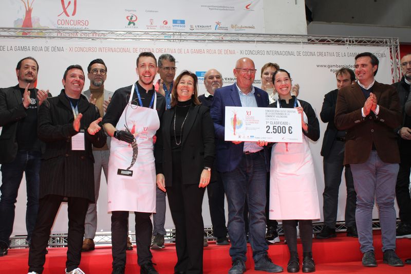 Primer premi de l'XI Concurs Internacional de Cuina Creativa de la Gamba Roja de Dénia 