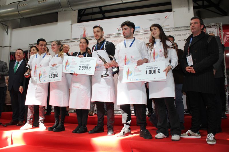 Guanyadors de  l'XI Concurs Internacional de Cuina Creativa de la Gamba Roja de Dénia 