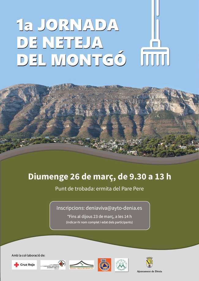 El Ajuntament de Dénia organiza la 1.ª Jornada de limpieza del Montgó