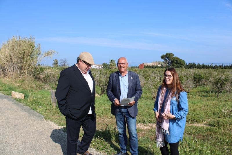 El Ajuntament de Dénia presenta el proyecto para la creación de un parque agrario experimental junto a la vía verde 