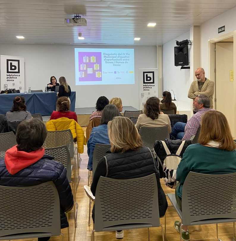  Dénia presenta el diagnóstico previo a la redacción del IV Plan de Igualdad de oportunidades entre mujeres y hombres del municipio 