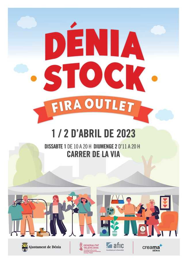 
La feria ‘Dénia Stock’ vuelve a la calle La Vía el fin de semana del 1 y 2 de abril