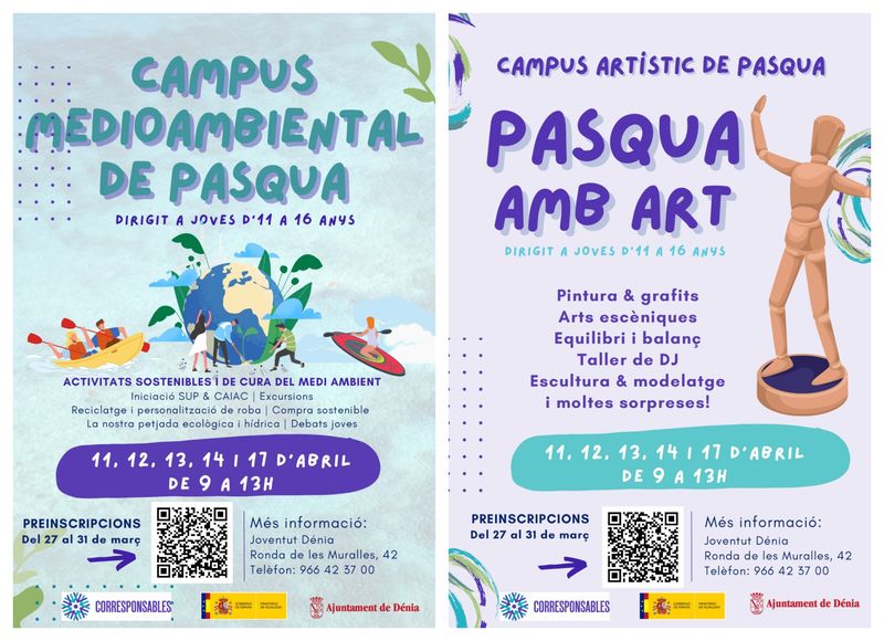 Dénia promou la conciliació familiar en les vacances de Pasqua amb 152 places en campus i ta...