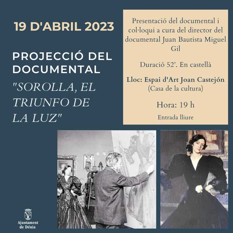 L’Ajuntament de Dénia organitza un programa d’activitats culturals amb motiu de l’Any Sorolla