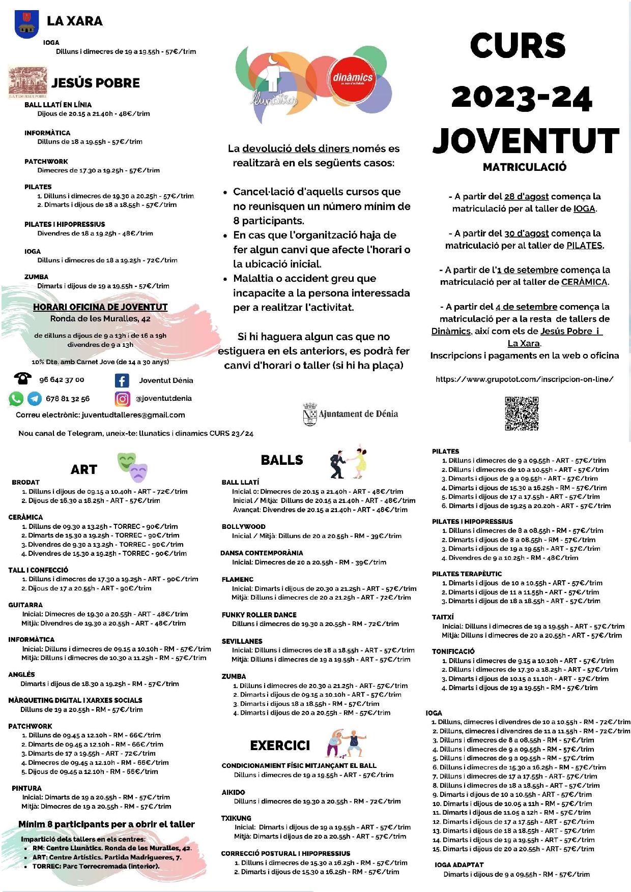 La setmana vinent obrin les matrícules als tallers de Llunàtics i Dinàmics