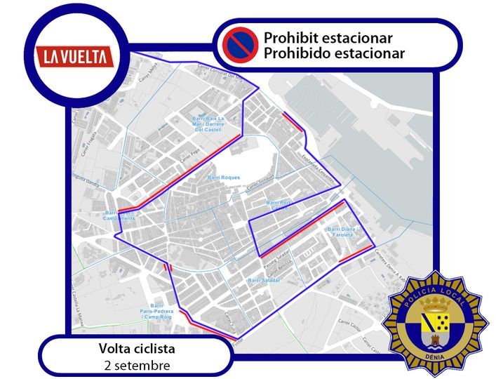 L’Ajuntament de Dénia explica l'inici de la huitena etapa de la Volta Ciclista a Espanya...