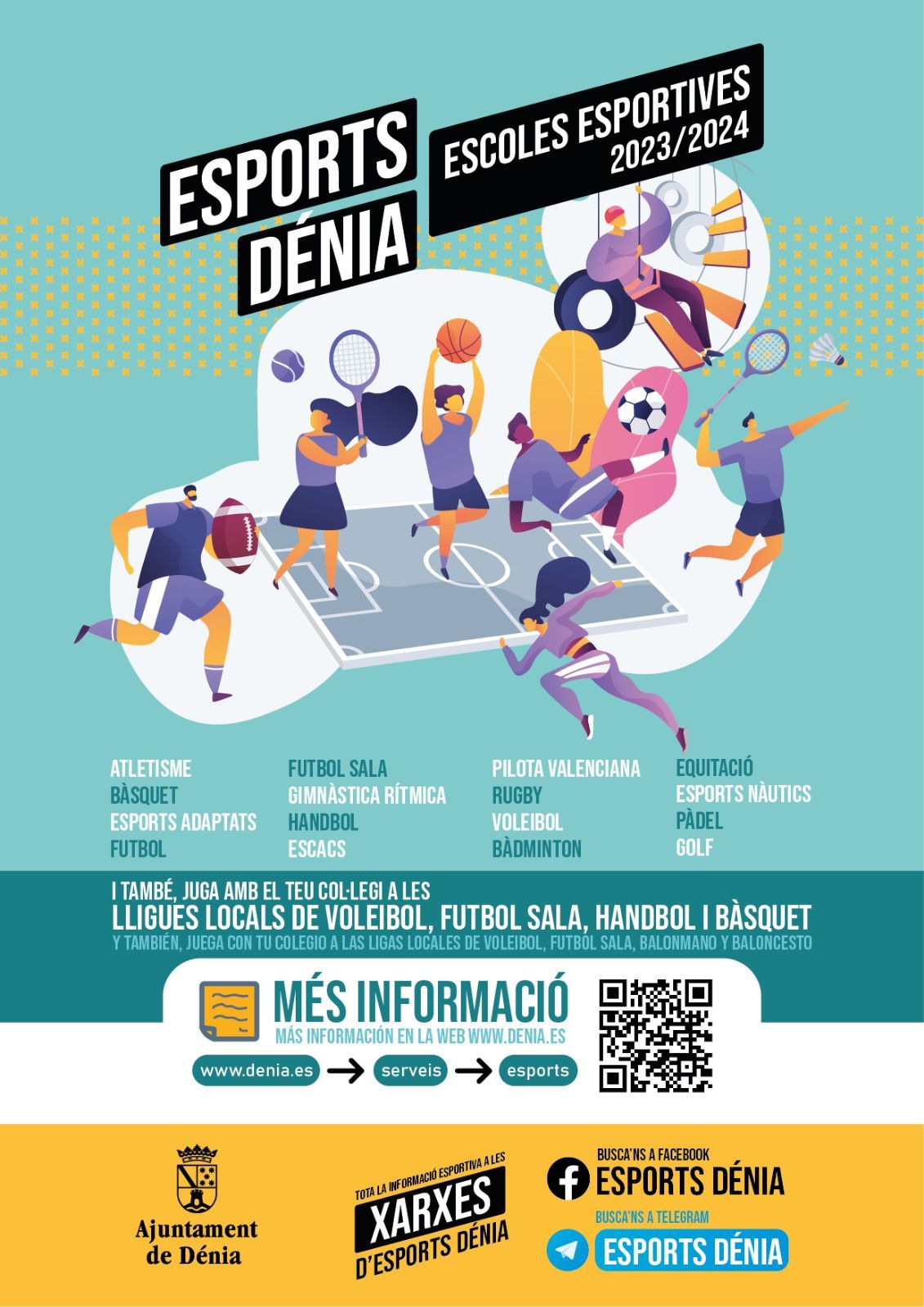Abierta la matriculación de las Escuelas Deportivas Municipales de Dénia