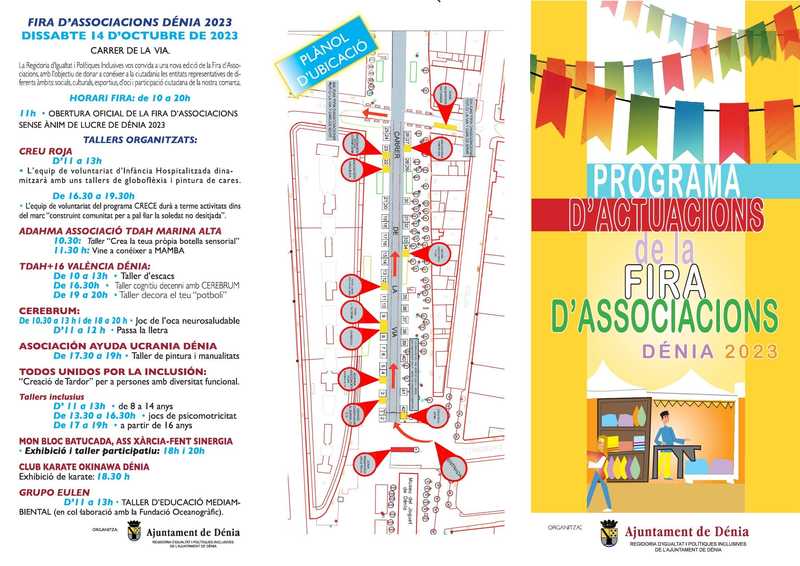 La Feria de Asociaciones se celebra en Dénia el 14 de octubre con la participación de más de...