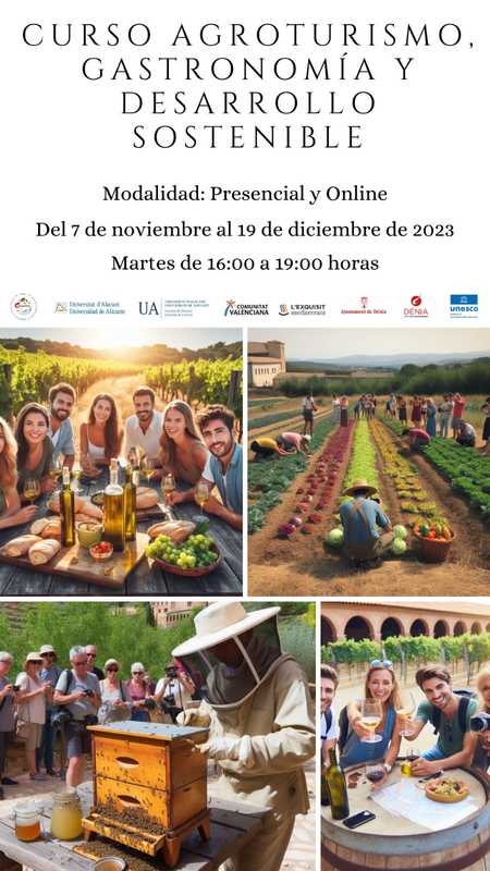 La Facultat de Ciències i GASTERRA UA-Dénia organitzen un curs d'agroturisme, gastronomi...
