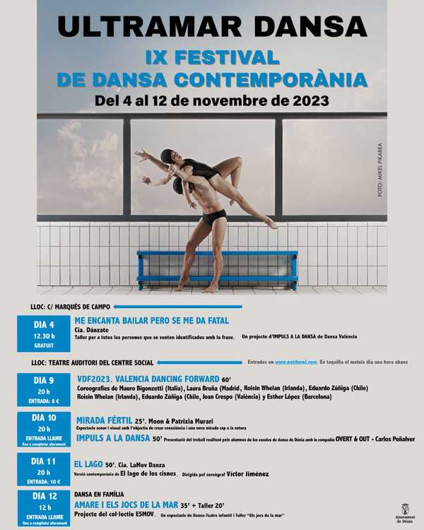 Dénia celebra el festival de danza contemporánea Ultramar Dansa