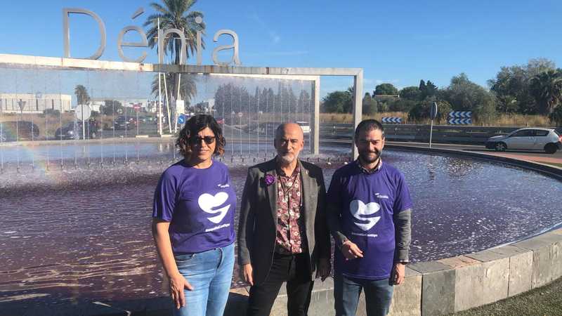 Gotas de solidaridad, gotas moradas contra la violencia de género