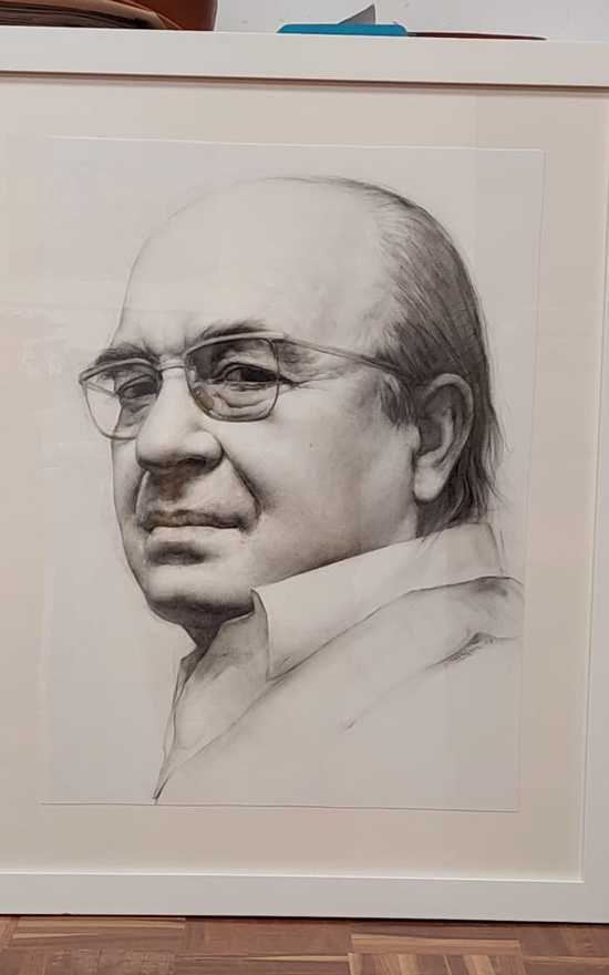 Retrat de Vicent Andrés Estellés realitzat per Joan Castejón