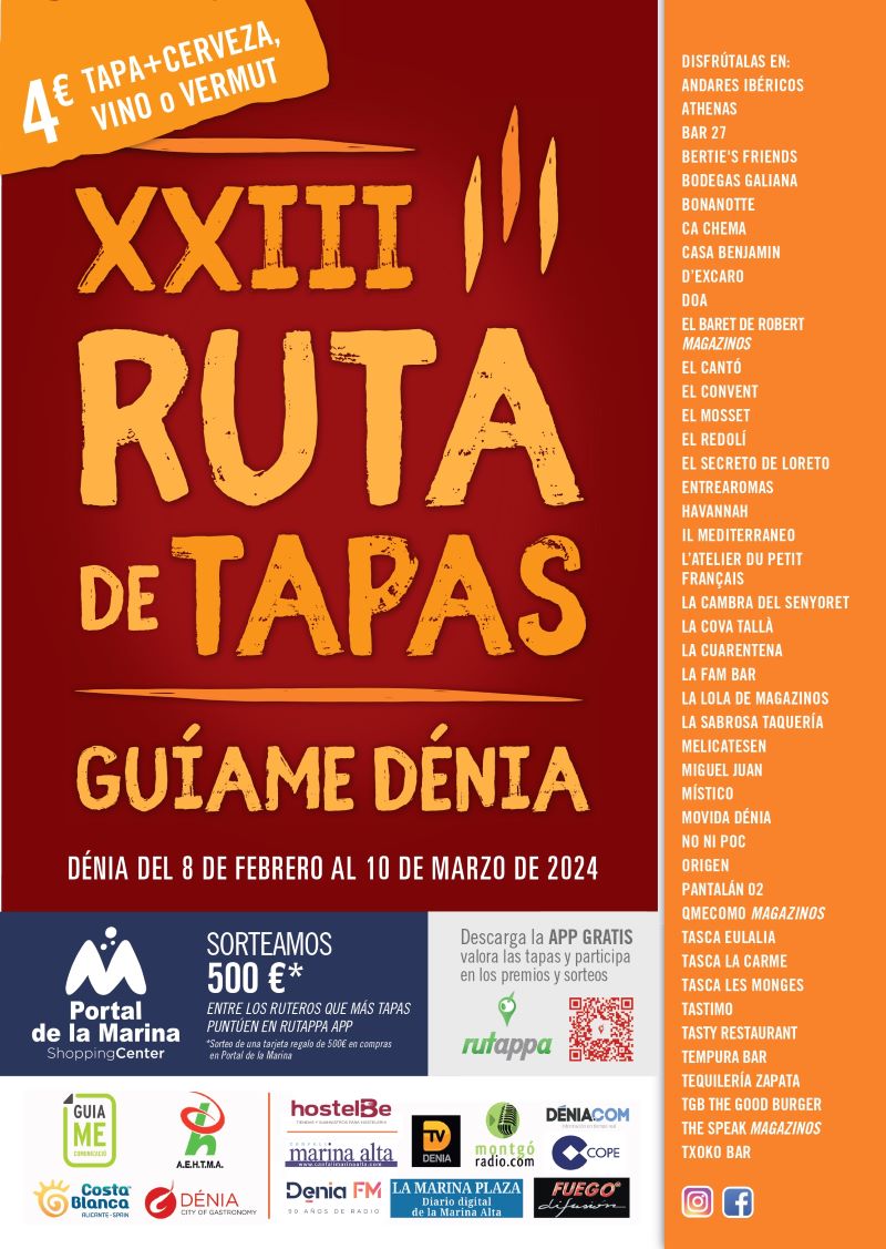 Arranca la 23 edición de la Ruta de Tapas de Dénia