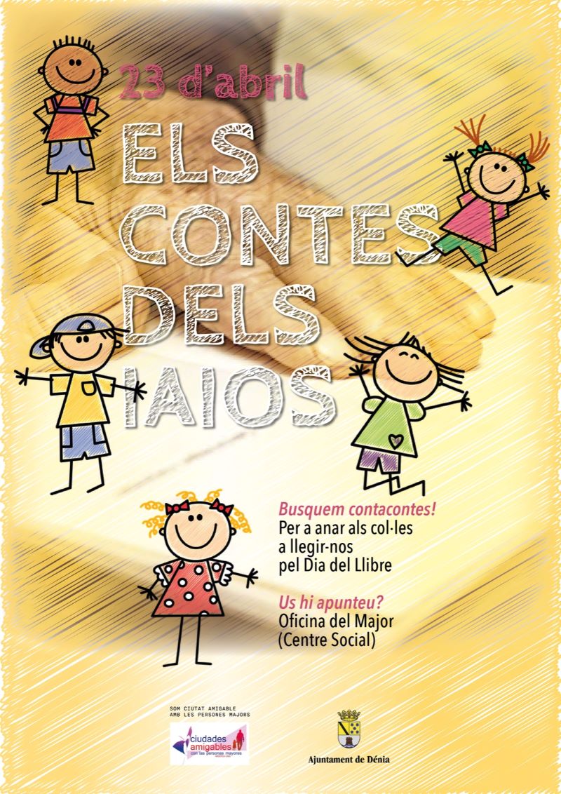“Contacontes dels iaios” per a l'alumnat de Dénia amb motiu del Dia del Llibre