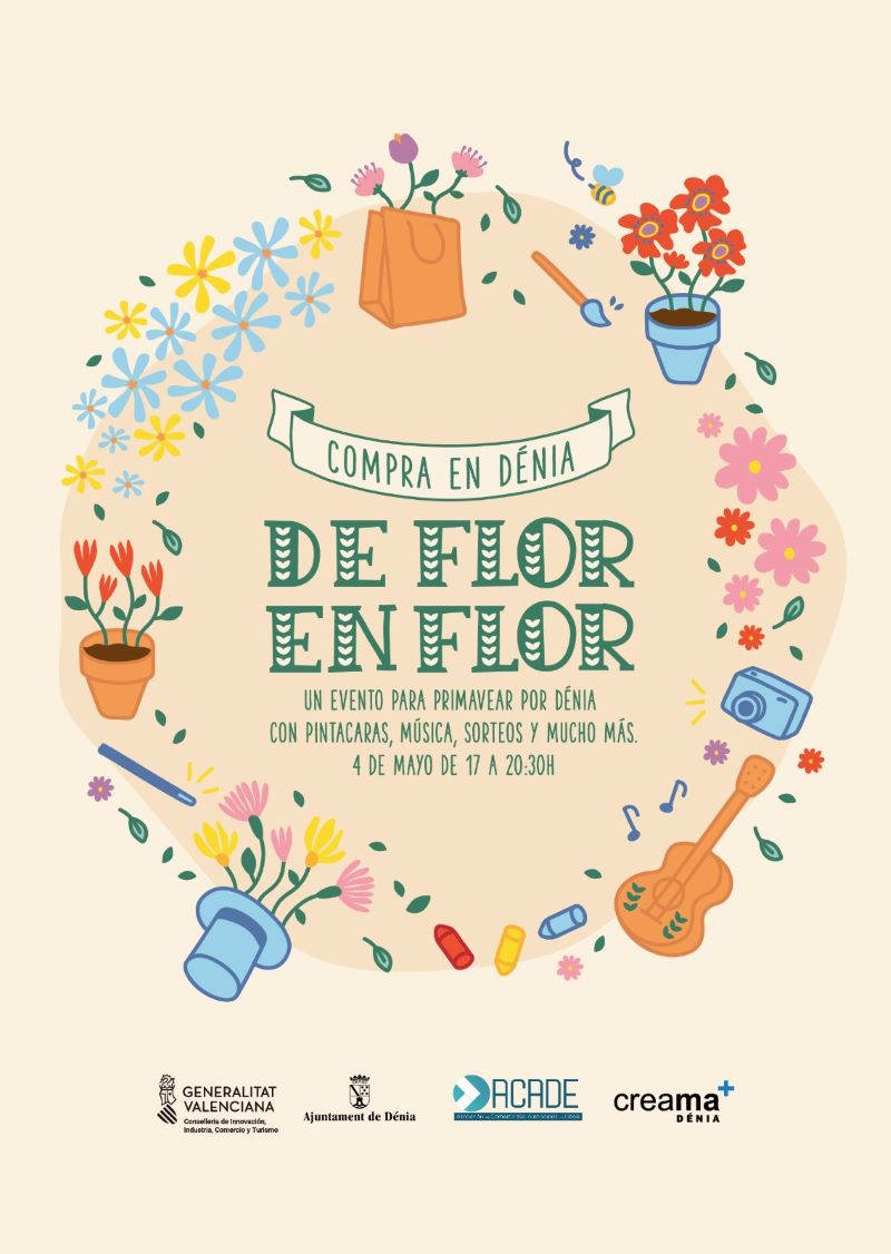 Los comercios de Dénia celebrarán el Día de la Madre con la campaña “Compra de Flor en Flor”