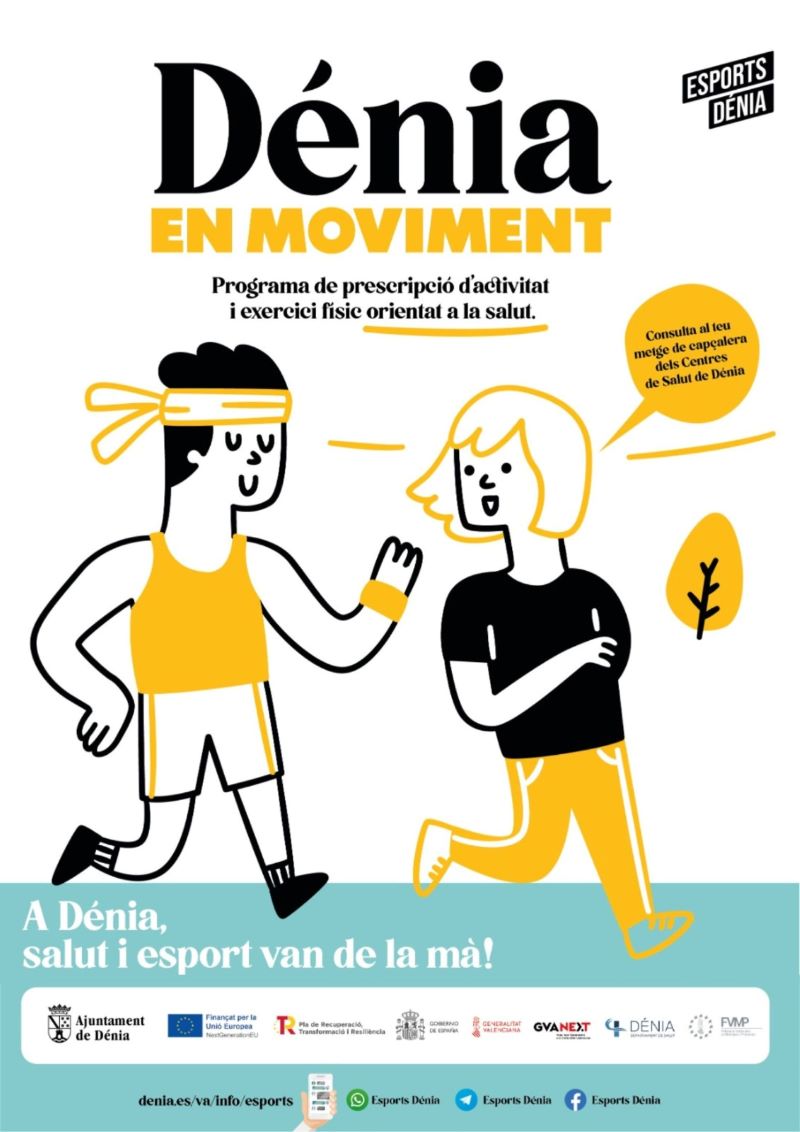 El Ajuntament lanza “Dénia en Moviment”, un programa para prescribir el ejercicio físico