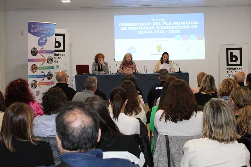 Dénia presenta el Pla municipal de prevenció d'addiccions per als pròxims quatre anys