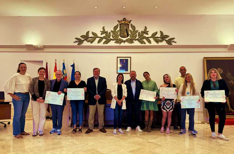 Entrega de premios en el Ajuntament de Dénia